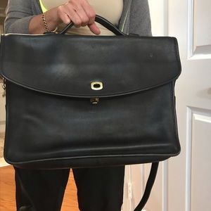 Like new COACH leather briefcase